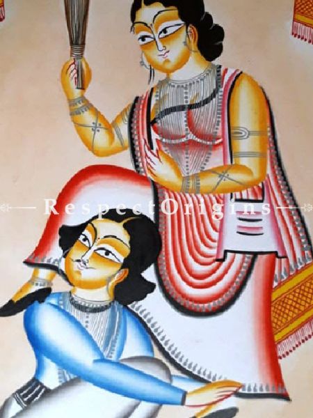 Traditional|Art Works|Henpacked Husband|Kalighat Paintings|RespectOrigins