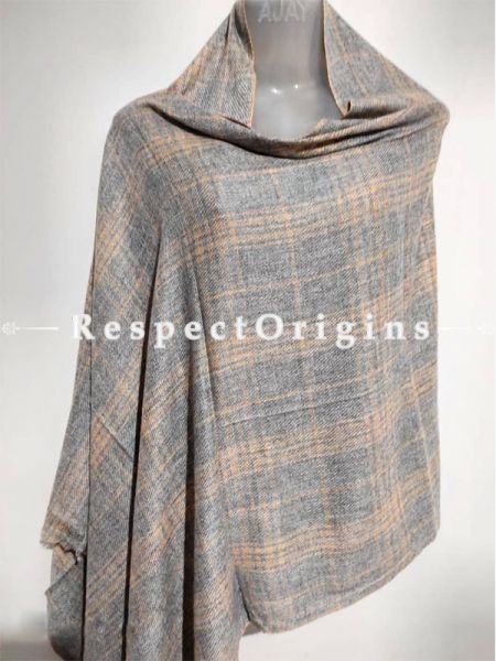 Unisex Men or Women's Woolen Shawl Stole Throw Blanket Gift; Grey; RespectOrigins.com