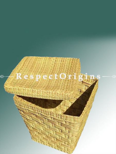 Handmade|Eco friendly|Organic|Kauna Paper Bin with Lid|RespectOrigins