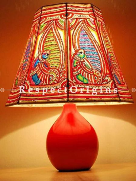 Buy Floral Design; Leather Lamp Shade; 8 in At RespectOrigins.com