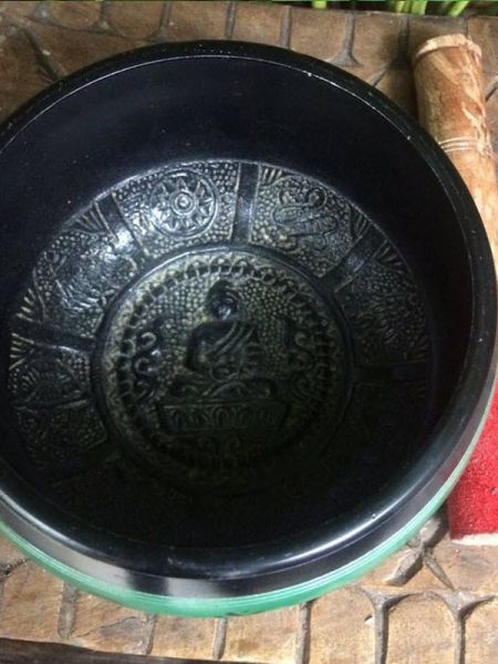 Buy Sea Green Handmade Vintage Brass Meditation Tibetan Buddhist Singing Bowl; Musical instrument For Meditation; 6 Inches At RespectOrigins.com