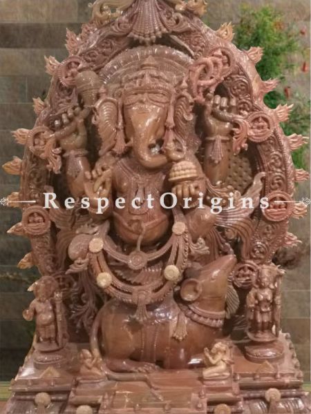 Buy Vignaharta Ganesha Hand-carved in Soft Stone; 6 Feet RespectOrigins.com