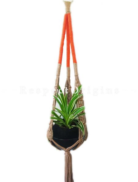 Buy Set of 5 Hanging Planter Holder, Macrame At RespectOrigins.com