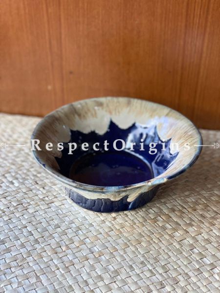 Handmade Khurja Pottery Ceramic Serving Bowl/Mixing Bowls/Dinner Bowl Snack Bowl; Best for Gifting; RespectOrigins.com