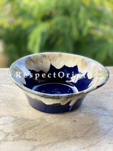 Handmade Khurja Pottery Ceramic Serving Bowl/Mixing Bowls/Dinner Bowl Snack Bowl; Best for Gifting; RespectOrigins.com