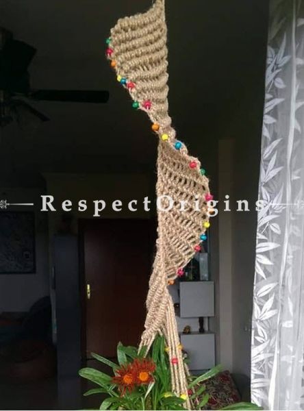 Buy Hanging Planter with Red Pot, Macrame At RespectOrigins.com