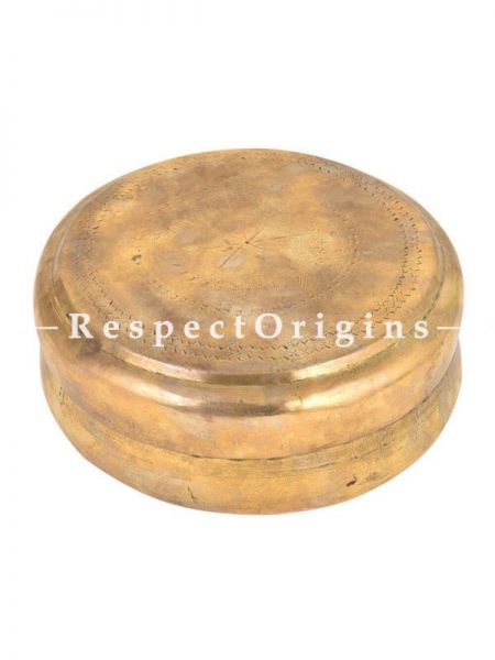 Buy Round Brass Roti box, Collectibles, Keepsake Box At RespectOrigins.com