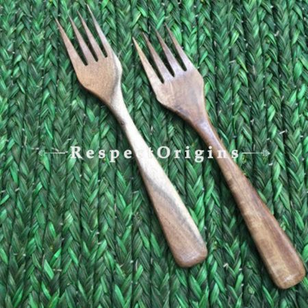 Set of 6 Fruit Forks; Wooden; Handmade and Chemical Free| RespectOrigins.com