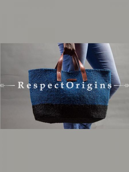 Shangza Bag in Pure Leather and Sisal