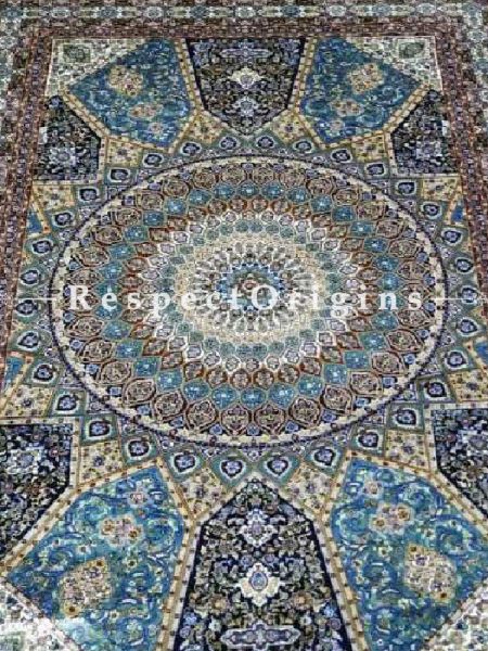 Buy Pure Silk Kashmiri Carpet: Tabriz, 3 X 5 Ft At RespectOriigns.com