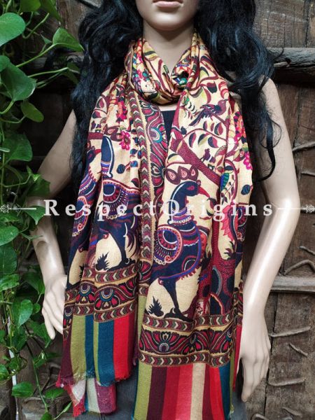 Multi-Color Fine Luxury Formal Silken Stoles for Work Wear or Evening Wear;Length 80 x 30 Width Inches.; RespectOrigins.com