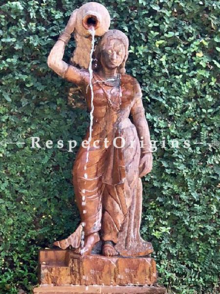 Buy Stunning Stone Outdoor Fountain Water Lady. This is a Series of Statues; 6 Feet At RespectOriigns.com