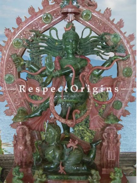 Buy Collector's Piece, Green Stone Dancing Shiva- Natraja Statue |RespectOrigins