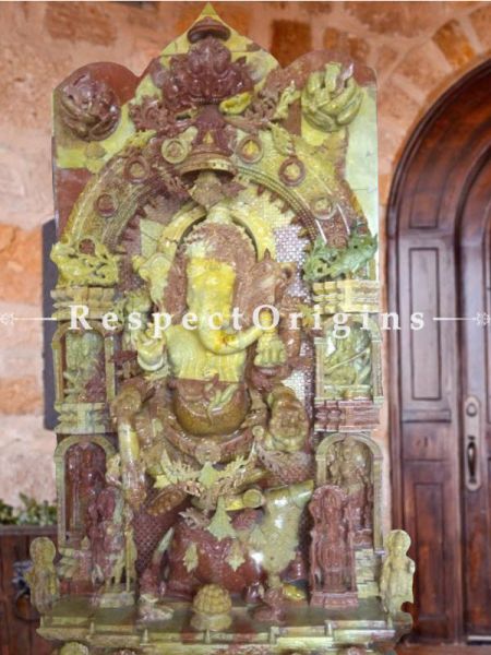 Buy Amazing Stone Chaturbhuj Shree Ganesha Statue for Lawn and Indoor |RespectOrigins
