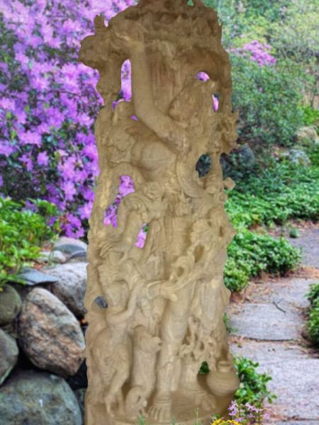 Intricate and Gorgeous Lady Statue in Soft Stone; 8 Feet. RespectOrigins.Com