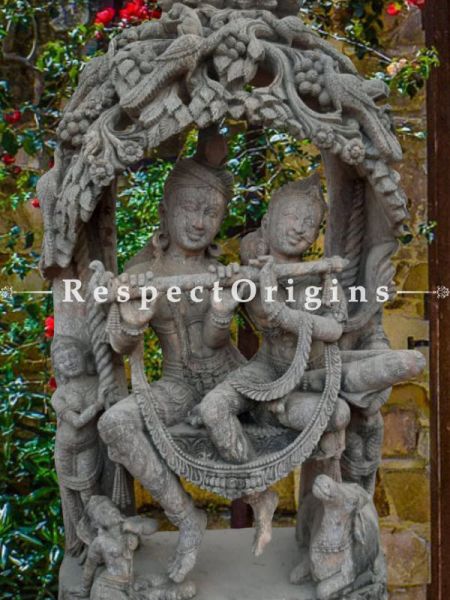 Buy Radha- Krishna Statue Under The Tree; 6 Feet At RespectOriigns.com