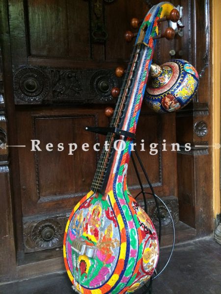 Buy Thanjavur Classical Indian wooden Musical instrument Veena At RespectOrigins.com