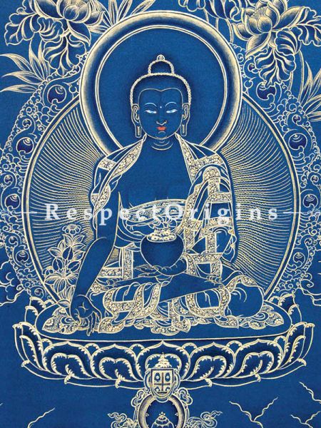 Buy  Vertical Large Tibetan Thangka Painting at RespectOrigins.com