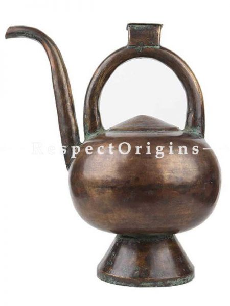 Buy Traditional Brass Kamandal With Handle And Spout And Tiny BoxOn Handle At RespectOrigins.com