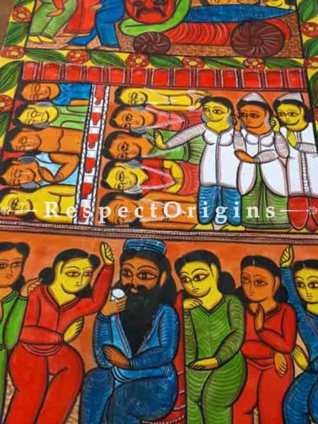 Kalighat Painting; West Bengal;Print on Canvas
