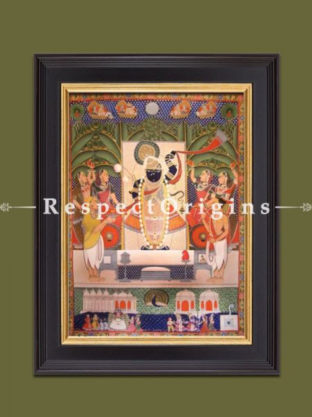 Buy Vertical Pichwai Painting of Shared Poornima in 60 x 42 in size |Respect Origins