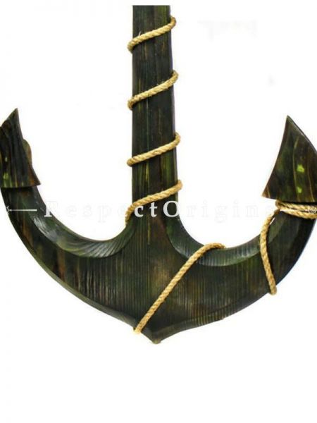 Buy Nautical Pine Wood Home Decor Anchor - Pirate Decorative Wall Hanging Gift At RespectOrigins.com