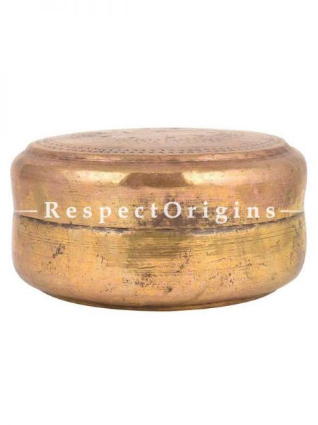 Buy Vintage Brass Round Roti Box, Collectibles, Keepsake Box At RespectOrigins.com