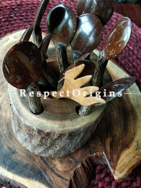 Vintage looking Cutlery Stand or holder; Wooden, RespectOrigins