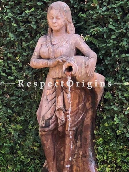 Buy The Water Lady Series Stone indoor or Outdoor Fabulous Pink Stone Statue Fountains; 6 feet At RespectOriigns.com