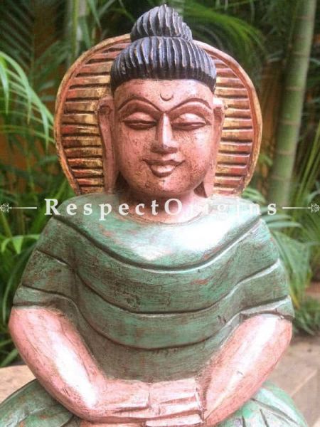 Buy Buddha Statue; Tamil Nadu Wood Craft at RespectOrigins.com