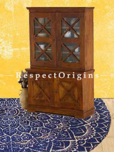 Buy Zubin Crafted 4 Door Hutch or Cabinet in Solid Wood At RespectOrigins.com
