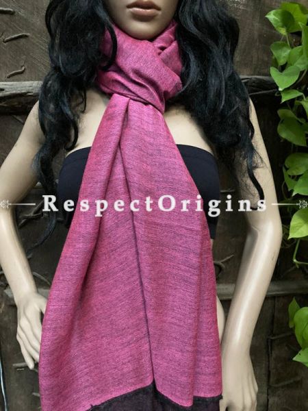 Fine Purple Woven Kashmiri Woolen Shawl for women; 80 X 43 Inches; RespectOrigins.com