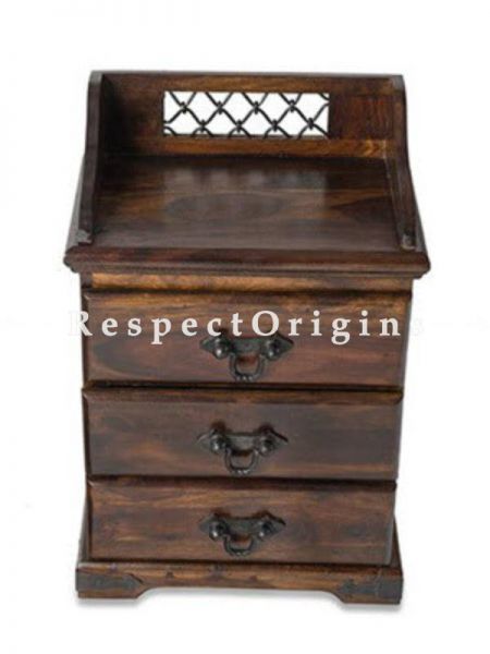 Buy Zenia Lattice Handcrafted Dresser Three Drawers At RespectOrigins.com