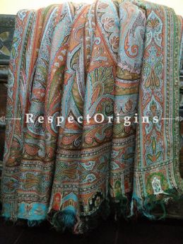 Buy Black and Autumnal Kashmiri Pashmina Jamavaar Ladies Shawl At RespectOrigins.com