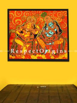 Radha Krishna; Radha Krishna; Kerala Mural Art; 30x35 in