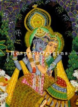 Buy Traditional Pichwai Painting of Yugal Swaroop 25 x 37 inches|RespectOrigins