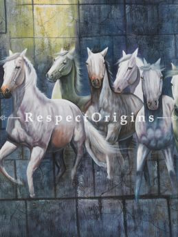 7 Horses Running Painting