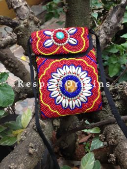 Buy Beaded Ladakhi Bag; Red, Blue & White; Handmade Ethnic Bag for Women and Girls At RespectOrigins.com