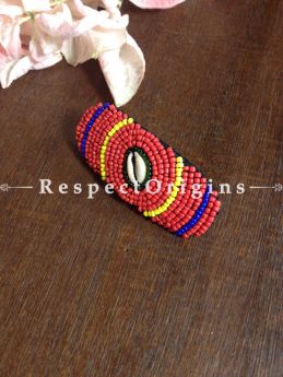Buy Handmade Red,Yellow & Blue Coral Beads Ladakhi Hair Clips At RespectOrigins.com