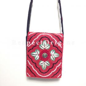 Buy Beaded Ladakhi Bag;Red,Green & Black; Handmade Ethnic Bag for Women and Girls At RespectOrigins.com