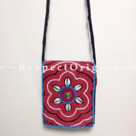 Buy Beaded Ladakhi Bag;Red,Blue & White; Handmade Ethnic Bag for Women and Girls At RespectOrigins.com