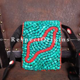 Buy Beaded Ladakhi Bag; SeaGreen & Red; Handmade Ethnic Bag for Women and Girls At RespectOrigins.com