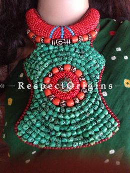 Buy Green & Red Beads; Ladhaki Necklace; Beaded Chocker At RespectOrigins.com