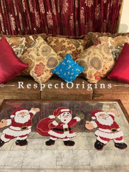Ho! Ho! Ho! Santa n Sack Christmas Beaded Table Place Mat or Wall Decor Gift; RespectOrigins.com