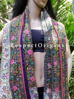 Buy Anarkali Resplendent Jama Pashmina Colourful Kashmiri Shawl At RespectOriigns.com