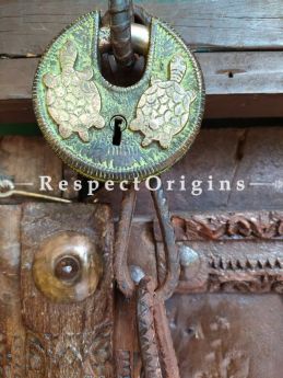 Buy Vintage Finish Tortoise Handcrafted Lock & Key Set; Brass; RespectOrigins