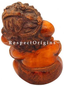 Buy Well Carved Antique Finish Idol Of Lord Ganesha Brass 8 Inches at RespectOrigins.com