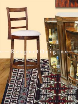 Buy Arianne High Wooden Upholstered Bar Stool  At RespectOrigins.com