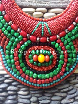 Buy Multicolored Beads; Ladhaki Necklace; Beaded Chocker at RespectOrigins.com