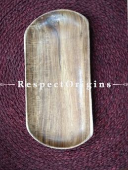 Beautiful And Natural Single Rectangular Wooden Serving Tray, RespectOrigins